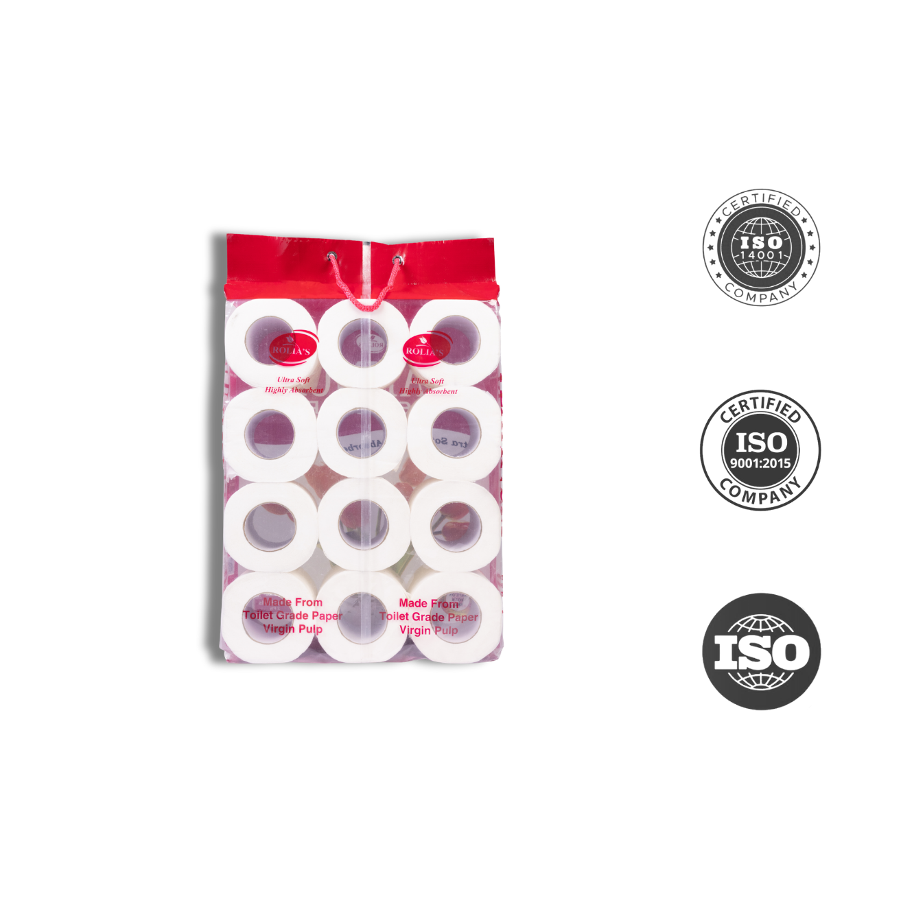 12 Pcs Toilet Roll Multi Pack 4