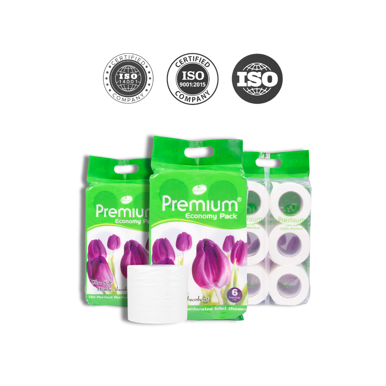 6 Pcs Toilet Roll Multi Pack 1